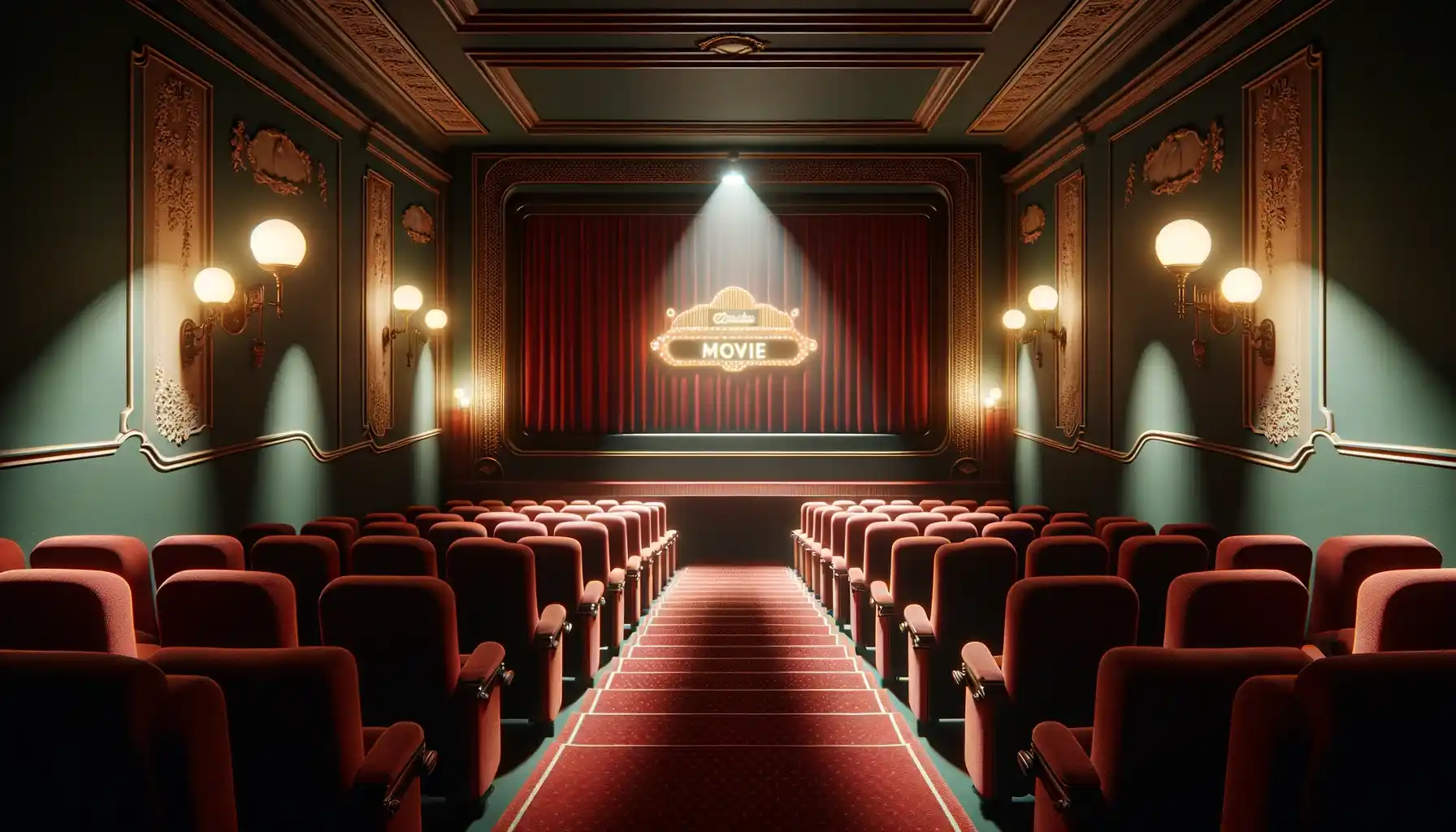 the small movie theater has been generated.