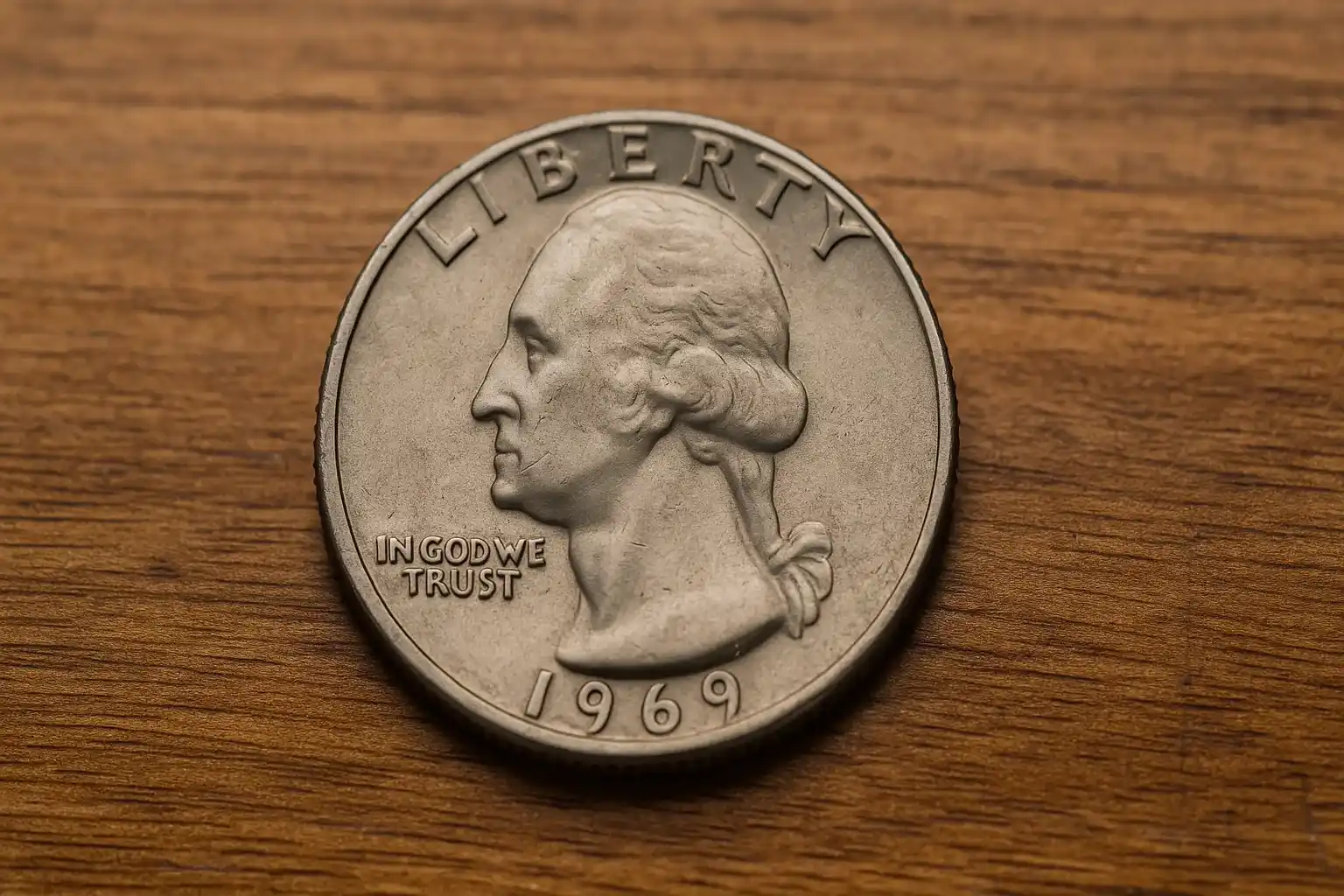 1969 quarter obverse